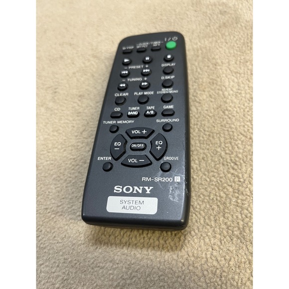Sony RM-SR200 Audio System Remote Control Dark Gray OEM Replacement - Picture 4 of 5
